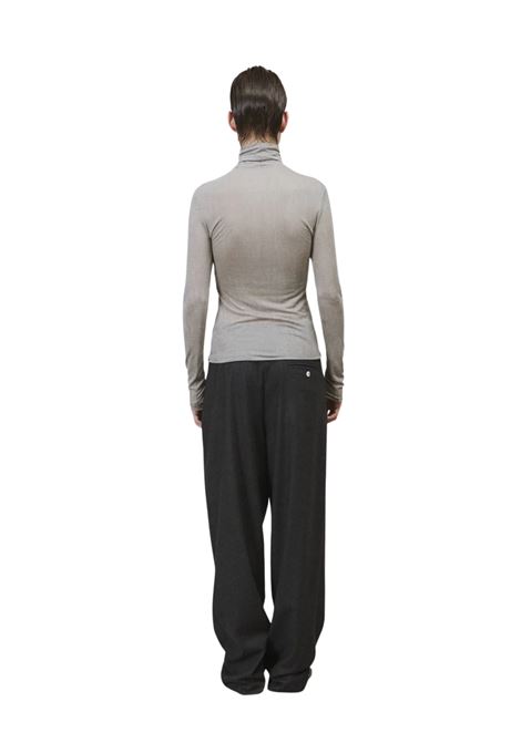 MAGLIA IN JERSEY A COLLO ALTO CHOCO alysi | 165408-A5023CHOCO