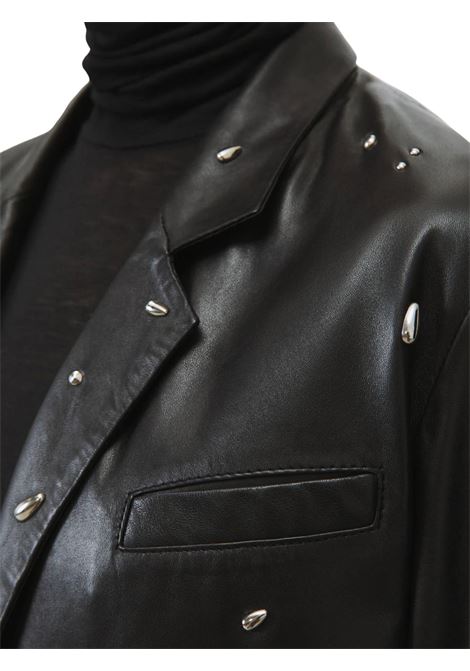 BLAZER IN PELLE CON APPLICAZIONI alysi | 265802-A5003NERO