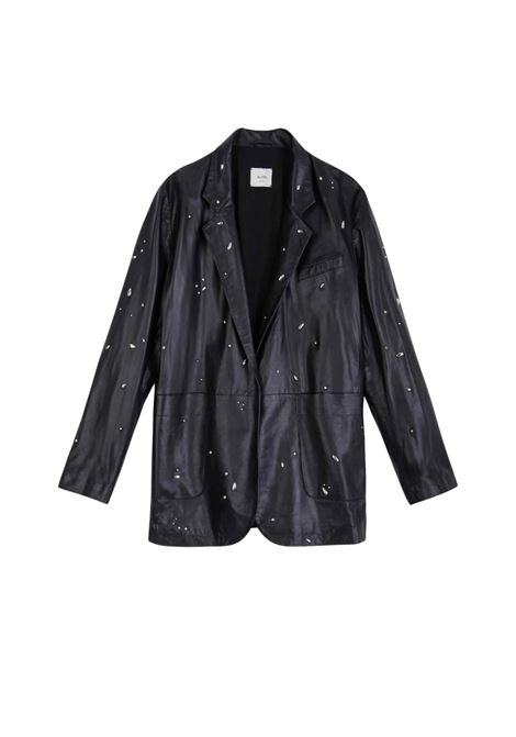 BLAZER IN PELLE CON APPLICAZIONI alysi | 265802-A5003NERO