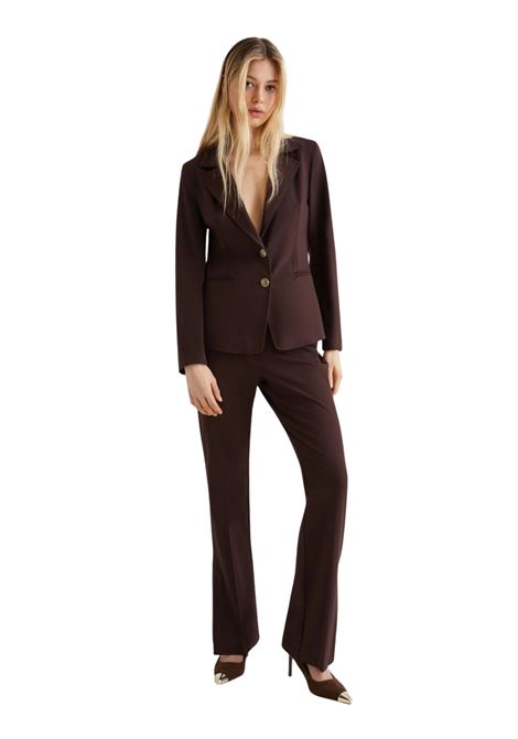 Pantalone slim fit in jersey - MARRONE Marella | ARTUR004