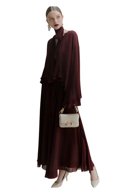 Gonna lunga in georgette - BORDEAUX Marella | BRADO006