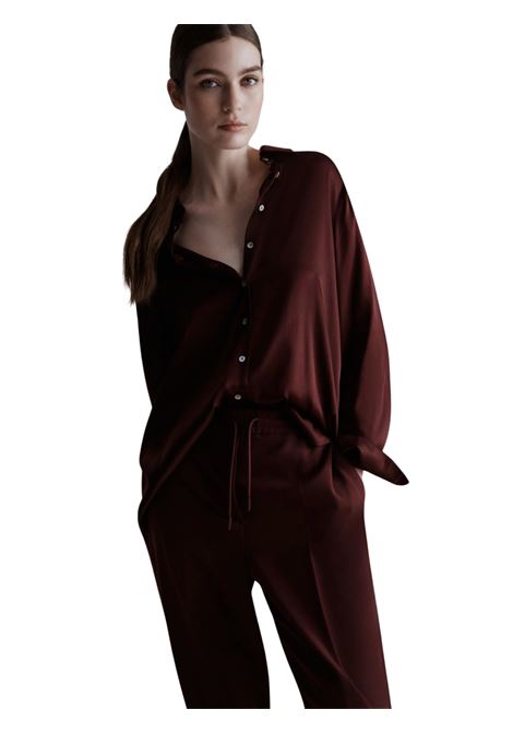 Camicia in raso di misto seta - BORDEAUX Marella | BUNNY003