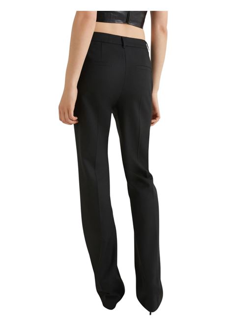 pantalone flare con cintura a fiore - nero Marella | FOSCA005