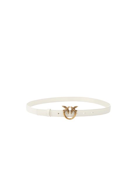 Cintura sottile Love Birds in pelle 2cm Pinko | 100143-A0F1Z14Q