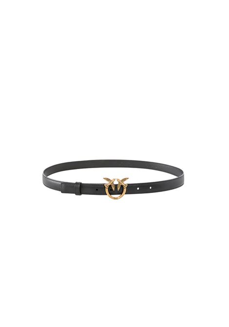 Cintura sottile Love Birds in pelle 2cm Pinko | 100143-A0F1Z99Q