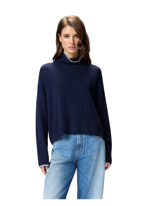 Dolcevita in maglia BLU Pinko | 105446-A2Q9G83