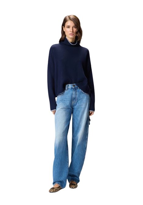Dolcevita in maglia BLU Pinko | 105446-A2Q9G83