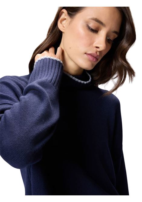 Dolcevita in maglia BLU Pinko | 105446-A2Q9G83