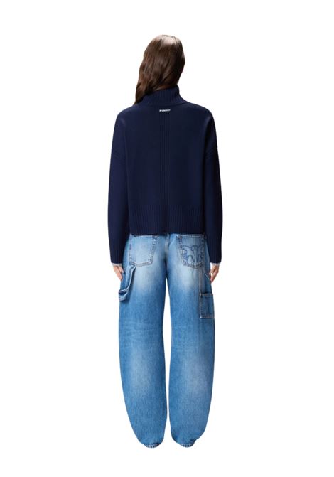 Dolcevita in maglia BLU Pinko | 105446-A2Q9G83