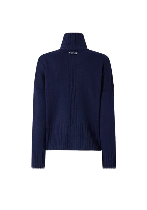 Dolcevita in maglia BLU Pinko | 105446-A2Q9G83