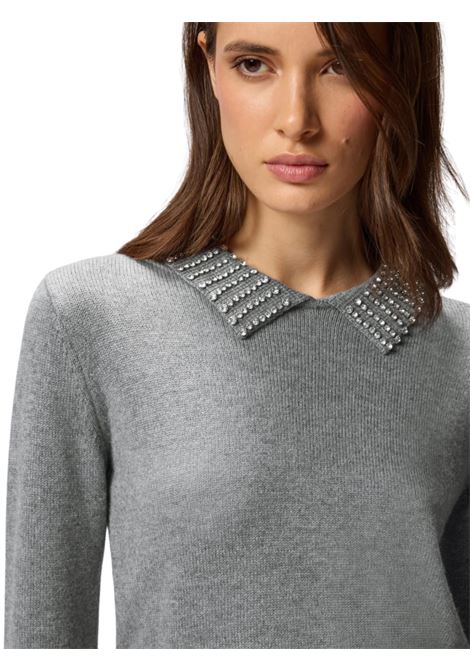 Maglia con colletto e strass Pinko | 105530-A2S4I23