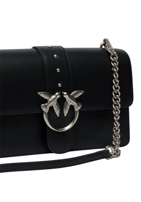 Borsa a mano media Love Bag One in pelle NERO Pinko | 105857-A0F1Z99O