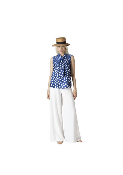 Top stampato hanita | H.M2915.4303BLUETTE