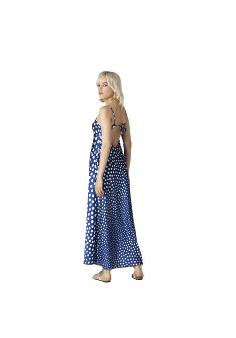 Abito in raso stampato hanita | H.V3628.4303BLUETTE