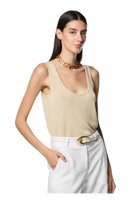 nenette top in maglia fettuccia Nenette | 39BB-MAMMOLA0607