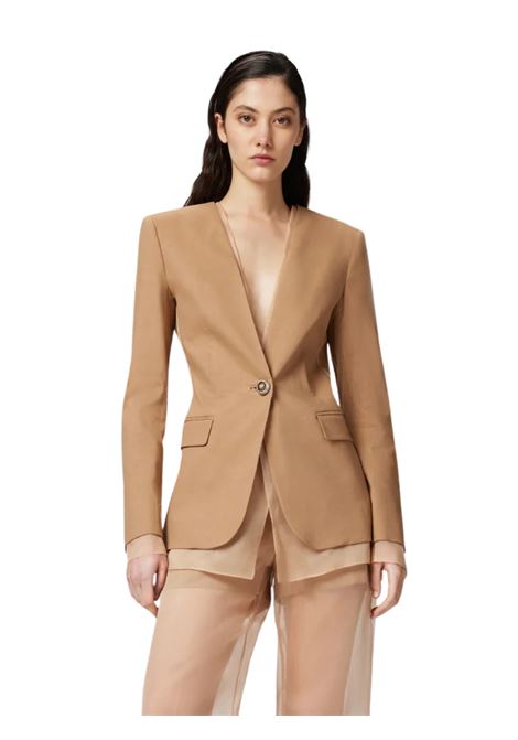 pinko giacca in lino stretch